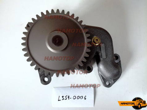 Насос масляный KOMATSU 6D105, 6D108, L351-0006A, 6136-52-1100. TBK (38зубов)